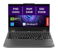 PC portable Lenovo Gaming LOQ 15IAX9 15,6"" Full HD 144 Hz Intel® Core™ i5 24 Go RAM 512 Go SSD Nvidia GeForce RTX 4050 Gris Luna