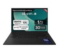 LG Gram 14Z90T-G.AD8BB laptop Intel Core Ultra 7 255H Ordinateur portable 35,6 cm (14 ) WUXGA 32 Go LPDDR5x-SDRAM 2 To SSD Wi-Fi 6E (802.11ax) Windows 11 Home Espagnole Noir