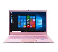 Pc Portable windows 11 Ordinateur Ultraportable CPU Intel 14 Pouces 8Go+128Go Rose