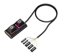 PC Power Button RGB LED - External 2-Key PC Accessories