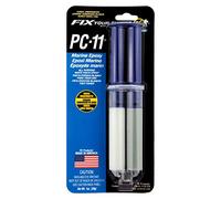 PC Products 10112 PC-11 Pâte adhésive époxy en deux parties de qualité marine, 28,3 g, seringue applicateur, blanc cassé