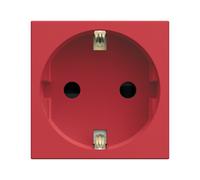 PC Schuko 2P+T rouge - APPAREILLAGE MURAL GALLERY HAGER WXF160R