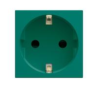 PC Schuko 2P+T vert - APPAREILLAGE MURAL GALLERY HAGER WXF160V