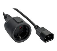 [PC-SFC14M-01] GEMBIRD Coupleur C14 - Shuko Noir câble électrique 15cm