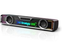 Pc Speakers, Gaming With Cool Led Lights, Usb Soundbar, Bluetooth, Multimedia Perfect For Pc Games, Desktop, Computer, Laptop