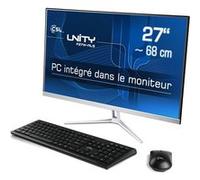 PC Tout-en-Un CSL Unity F27W-ALS, 68,58 cm (27 Pouces, 1920x1080 Full HD) - AIO Puissant (Intel N200 CPU 4x3700 MHz, 1000 Go SSD, 8 Go DDR4-RAM, Win 11 Home), Blanc