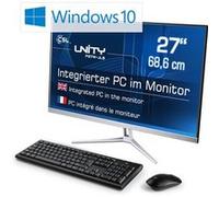 PC tout-en-un CSL Unity F27W-JLS / 2000 Go / 16 Go RAM / Win 10 Famille Blanc G