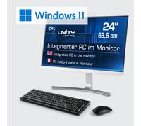 PC tout-en-un CSL Unity U24W-AMD -5650GE- 1000 Go - 16 Go RAM - Win 11 Famille (FR)