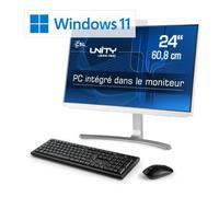 PC tout-en-un CSL Unity U24W-AMD -5650GE- 1000 Go - 16 Go RAM - Win 11 Famille (FR)