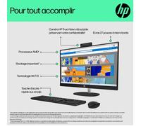 PC Tout-en-un HP 27-cr0061nf - Windows 11 - 27"" FHD IPS - Ryzen 5 7520U - RAM 16Go - Stockage 512Go + Clavier et souris filaires