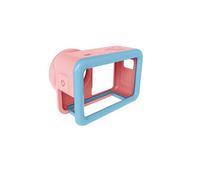 PC+TPU Cadre de Protection pour DJI action6 Lunette de Cage de Protection Antichoc Housse de Protection d'appareil Photo Lavable Anti-Rayures Peau de boîtier à Coque Souple Accessoires (Bleu)