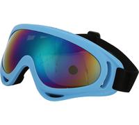 PC Windproof Lunettes de ski moto unisexe extérieur sport vélo lunettes pour adultes enfants (Light Blue Frame Color Lens )