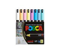 [PC1MR/8A ASS72] POSCA Lot de 8 Marqueurs Peinture PC1MR Pointe Extra Fine Co...