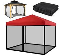 PCAFRS Moustiquaire avec Fermeture éclair pour extérieur, Camping, auvent à Faire soi-même, moustiquaire d'extérieur pour tonnelle de Patio et Tente de 3 x 3 m (moustiquaire Uniquement, Tente