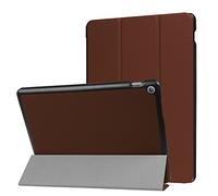 PCATEC Étui pour tablette Asus ZenPad 10 Z301ML / Z301MFL - Ultra fin et léger - Avec fonction de mise en veille/réveil automatique - Pour tablette Asus ZenPad 10 Z301ML / Z301MFL 10,1" - Marron