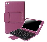 Pcatec Huawei MediaPad M2 20,3 cm Couvercle de clavier - détachable caché clavier Bluetooth sans fil Muti-angle Folio PU Cuir Etui SMART COVER pour tablette Huawei MediaPad M2 20,3 cm MediaPad M2 8.0 violet