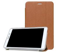 PCATEC Huawei MediaPad T2 8.0 Pro Housse, Ultra léger Fin Cuir PU Tablette Clair Coque pour Huawei MediaPad T2 8 Pro 20,3 cm Tablette/pour Huawe Honor2 8.0 Tablette (2016 Version) Marron