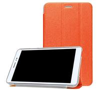 PCATEC Huawei MediaPad T2 8.0 Pro Housse, Ultra léger Fin Cuir PU Tablette Clair Coque pour Huawei MediaPad T2 8 Pro 20,3 cm Tablette/pour Huawe Honor2 8.0 Tablette (2016 Version) Orange