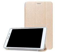 PCATEC Huawei MediaPad T2 8.0 Pro Housse, Ultra léger Fin Cuir PU Tablette Clair Coque pour Huawei MediaPad T2 8 Pro 20,3 cm Tablette/pour Huawe Honor2 8.0 Tablette (2016 Version) doré