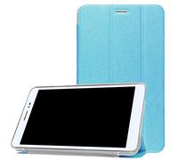 PCATEC Huawei MediaPad T2 8.0 Pro Housse, Ultra léger Fin Cuir PU Tablette Clair Coque pour Huawei MediaPad T2 8 Pro 20,3 cm Tablette/pour Huawe Honor2 8.0 Tablette (2016 Version) Bleu mer