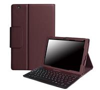 Pcatec Sony Xperia Z4 Tablette détachable de 25,7 cm de couvercle de clavier - [New Version] détachable caché clavier Bluetooth sans fil Muti-angle Folio PU Cuir Smart Cover pour Sony Xperia Z4 Tablette 25,7 cm Tablette marron