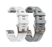 PCAVO Bracelet de montre 20 mm pour Garmin Fenix 5S 6S 7S Pro Solar Ajustement rapide avec boucle dorée clair en silicone souple 20 bracelets de rechange pour Garmin Epix Pro Gen 2 42 mm Descent Mk2s