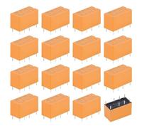 PCB Mount Power Relay Coil, Lot de 16 relais de puissance PCB 5 V, tension de bobine K19F-DC5V, mini relais de puissance 8 broches, relais d'alimentation, mini relais pour montage imprimé