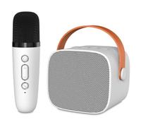 PcCom Essential Micrófono Karaoke con Altavoz Blanco