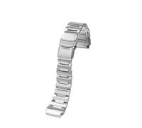 PCCWBCPJC Bracelet de montre en acier inoxydable massif, accessoires compatibles avec Casio Heart Of Steel GST-B300, Bracelet en métal modifié Gst-b300(Silver)