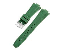 PCCWBCPJC Bracelet de montre en Silicone 12x26mm, Compatible avec la série Tissot PRX Super Player T137.407/T137.410, Bracelet de montre à dégagement rapide(Green-S)