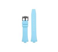 PCCWBCPJC Bracelet en caoutchouc fluoré compatible avec la série Citizen ME Color Series Green Water Ghost NJ0150-81X, bracelet de montre NJ0151 NJ0155, bouche convexe spéciale(F-blue-Black)