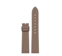 PCCWBCPJC Bracelet en cuir de vache, Compatible avec Cartier Dumont, Bracelet de montre en cuir de veau à dégagement rapide, boucle ardillon en acier(Elephant grey-no bk,17.5mm)