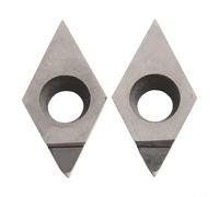 PCD Lot de 2 inserts de coupe DCGT11T308 pour le travail des métaux, haute dureté et anti-encrassement pour outil CNC pour le traitement de l'aluminium