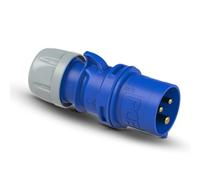 PCE Fiche CEE mâle 172500009 SHARK 16 A 3 pôles 6 h 230 V IP44 bleu/gris