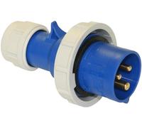 PCE 0132-6 Fiche Mâle Industrielle 230V 3P IP67, Bleue