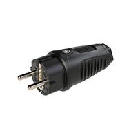 PC Electric 0522-ss Fiche électrique mâle avec terre Tout caoutchouc noir IP54