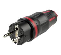 PCE Fiche électrique mâle avec terre 05721-sr 250 V IP54 Noir/Rouge