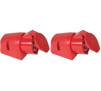 PCE 40576L Prise murale CEE lâche Rouge 32A (Lot de 2)