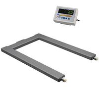 PCE Instruments Balance au sol Plage de pesée (max.) 1500 kg Lisibilité 5000 g sur bloc dalimentation, sur secteur argent/acier inoxydable