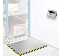 PCE Instruments Balance au sol Plage de pesée (max.) 3000 kg Lisibilité 1000 g sur bloc dalimentation, sur secteur argent/acier inoxydable