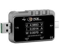 PCE Instruments PCE-FCT 5 Ampèremètre USB numérique avec testeur de tension
