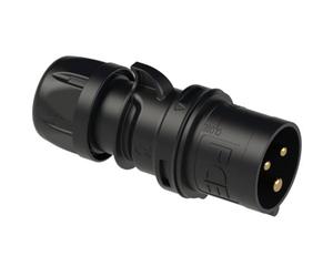 PCE Mâle CEE-Cara 16 A 3 pôles 013-6x 230 V Noir 1 pc(s)