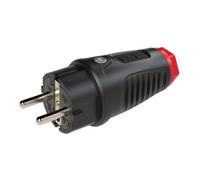 PCE Prise de courant avec terre IP54 caoutchouc plein + prise de terre 16A / 250V AC / 3p (2P+E) Quantité:1