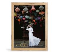 PCH[art] Cadre photo « Aliyah » | Couleur : chêne noir | Taille : 75 x 98 cm | Baguette de cadre de 30 mm au design épuré et tendance