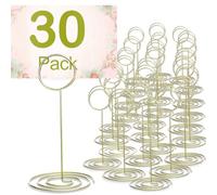 PChero Lot de 30 Porte Nom Table, Porte Menu Support Photo Pince Carte pour Deco Marriage Noël Banquet Fête Saint Valentin