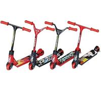 Pchnfei 1 trottinette à doigts aléatoires - Noir et rouge - Mini trottinettes à deux roues - Kit d'entraînement des doigts - Mini skateboards et vélos à doigts