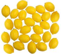 Pchnfei Lot de 10 mini citrons artificiels pour décoration de maison, fête, festival, accessoires de décoration de qualité et créatifs pour maison, cuisine, fête, fruits artificiels