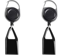 Pchnfei Lot de 2 ceintures rétractables avec coque de protection, clip pour briquet, rétractable, housse anti-perte, ceinture porte-clés, laisse pour la pêche, la randonnée, housse de protection pour