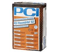 PCI Mortier Flex S2 20 kg Colle pour carrelage hautement déformable, grandes plaques, bains WC