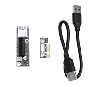 PCI-E 1X vers 1X Câble Riser Extender USB 3.0 fonctionne pour la carte mère AMD PCI-E 3.0 X1 Slot pour le mineur BTC Antminer